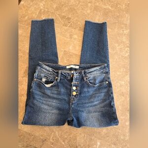 Altar'd State Blue Button Up Jeans Sz 28